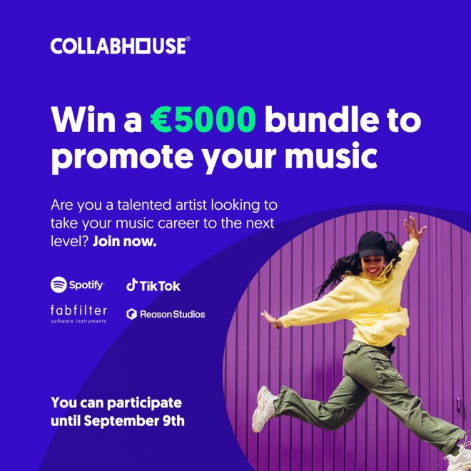 Boost your music career: win an exclusive promotional campaign worth €5000 with collabhouse