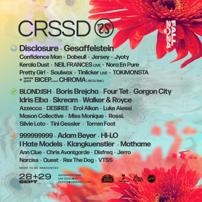 CRSSD Festival Announces Lineup for Fall 2024 Edition
