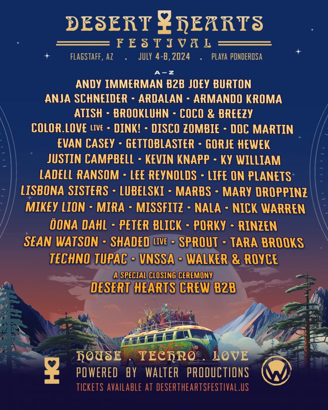 Desert Hearts Festival announces lineup for 2024 edition in partnership with Phoenix’s walter productions