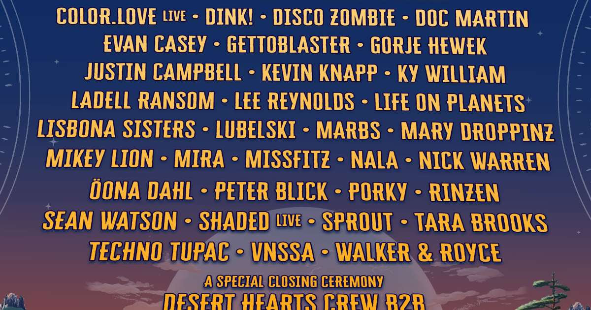 Desert Hearts Festival announces lineup for 2024 edition in partnership